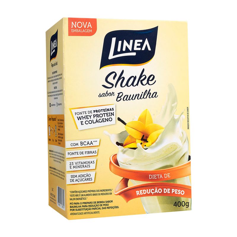 Shake-com-Whey-Protein-e-Colageno-Sabor-Baunilha-Linea-Caixa-400g