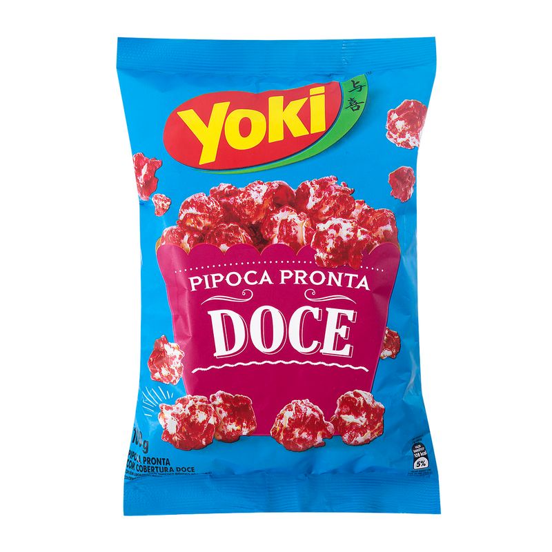 Pipoca-Pronta-com-Cobertura-Doce-Yoki-Pacote-100g