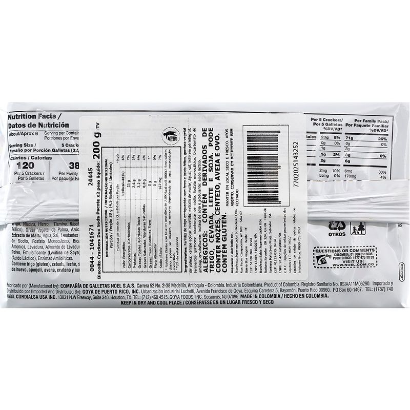 Biscoito-Salgado-Importado-Original-Sodas-Dux-Plastico-200g-2-Pacotes