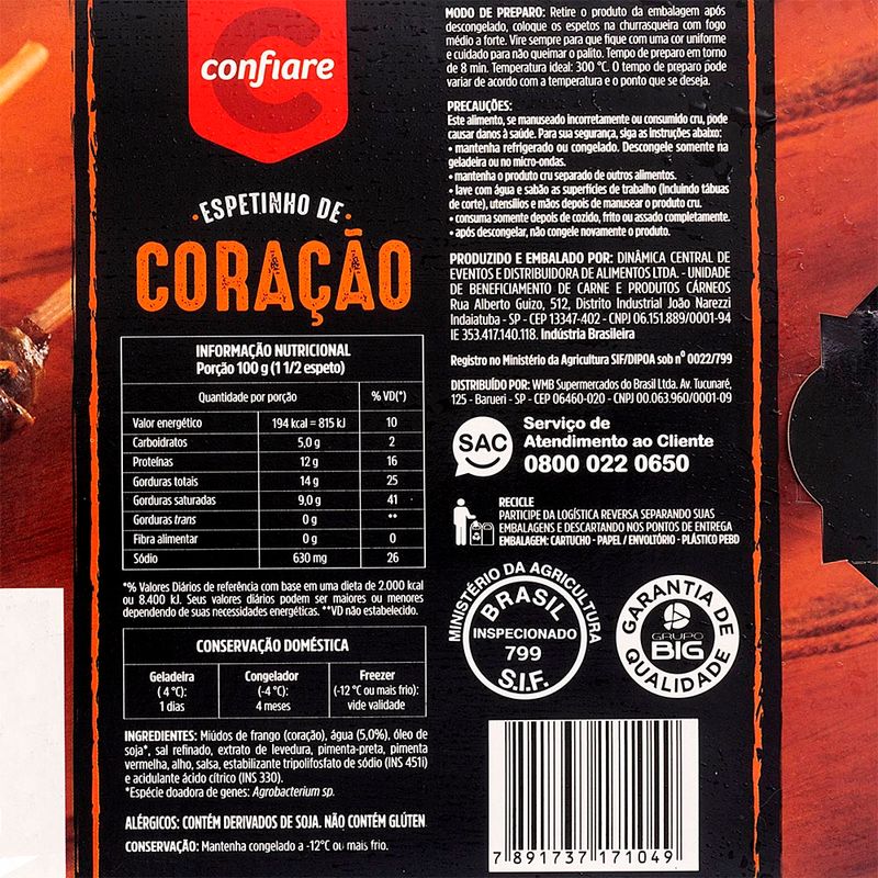 Espetinho-de-Coracao-de-Frango-Temperado-Confiare-Caixa-400g