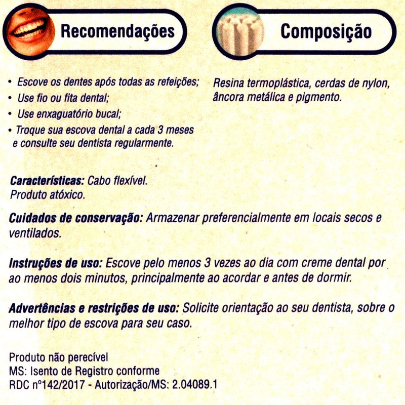 Escova-Dental-Cerda-Macia-Classic-Care-Family-Alev-Cartela-3-Unidades