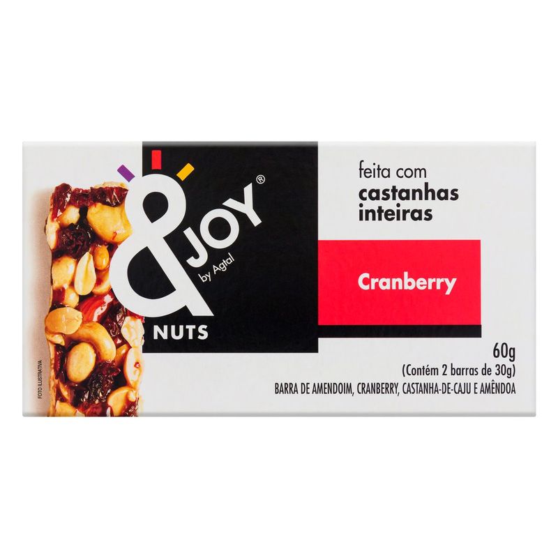 Barra-de-Nuts-Cranberry--Joy-By-AgtalCaixa-60g-com-2-Unidades