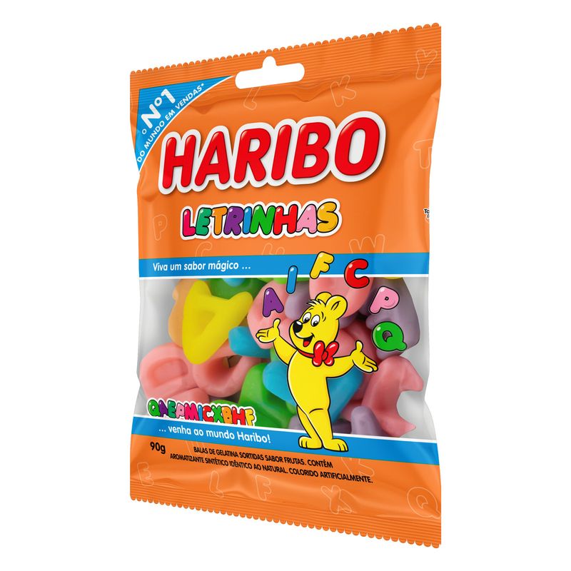 Bala-de-Gelatina-Sabor-Sortido-Letrinhas-Haribo-Pacote-90g