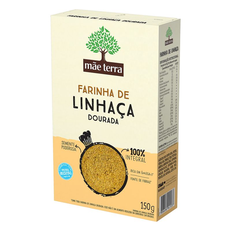 Farinha-de-Linhaca-Dourada-Integral-Mae-Terra-Caixa-150g