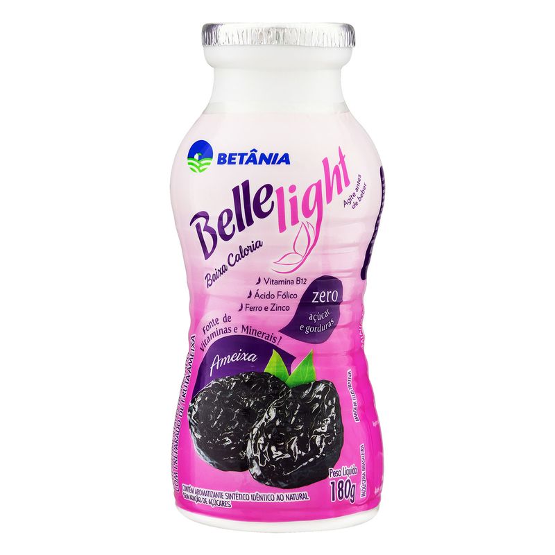 Leite-Fermentado-Desnatado-Ameixa-Light-Betania-Belle-Frasco-180g