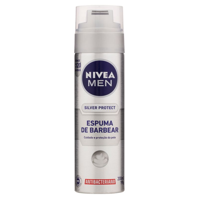 Espuma-de-Barbear-Antibacteriano-Silver-Protect-Men-Nivea-Frasco-200ml