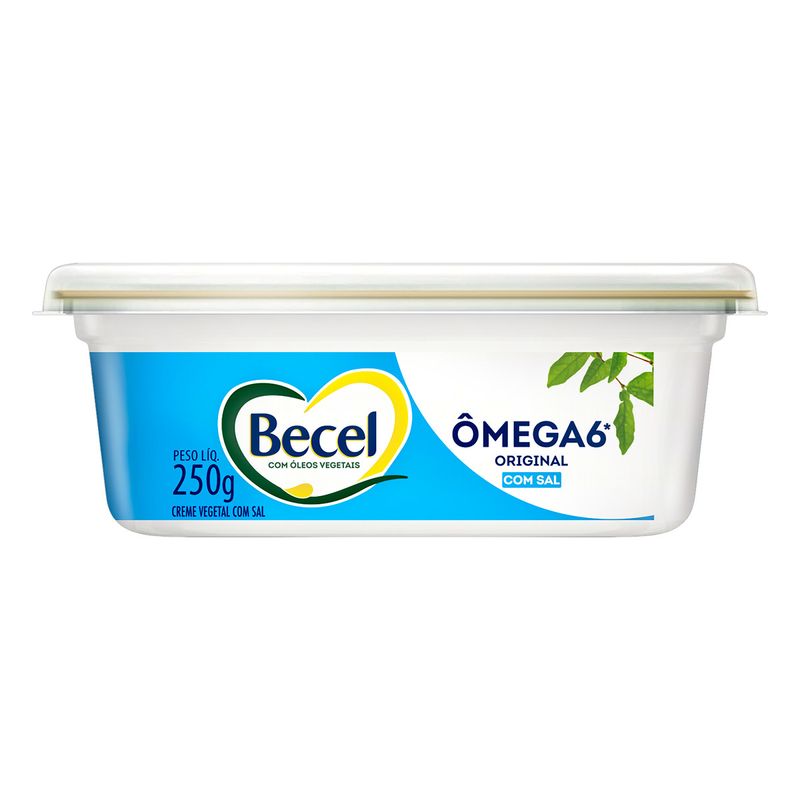 Creme-Vegetal-Original-com-Sal-Omega-6-Original-Becel-Pote-250g