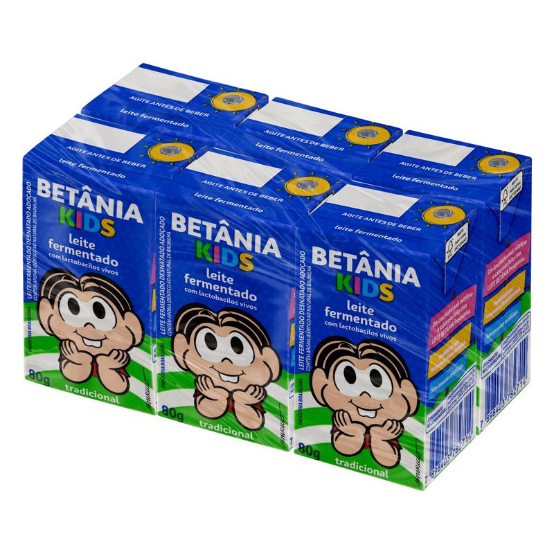 Leite-Fermentado-Desnatado-Tradicional-Turma-da-Monica-Betania-Kids-Caixa-6-Unidades-80g-Cada