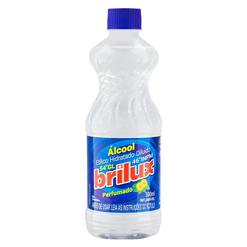 Alcool-Liquido-46º-INPM-Perfumado-Brilux-Frasco-500ml