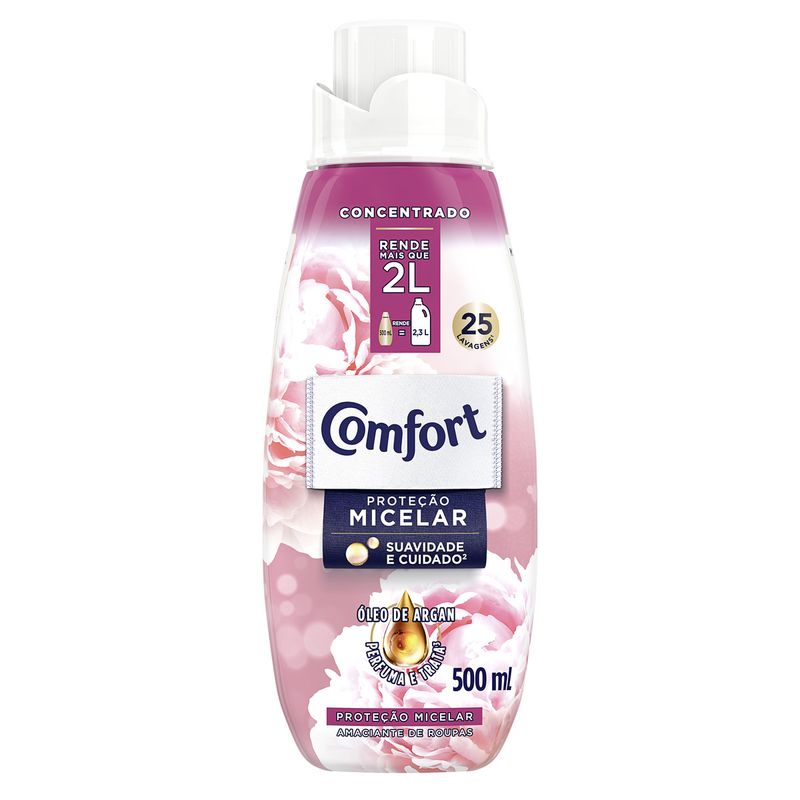 Amaciante-de-Roupa-Concentrado-Protecao-Micelar-Comfort-Frasco-500ml