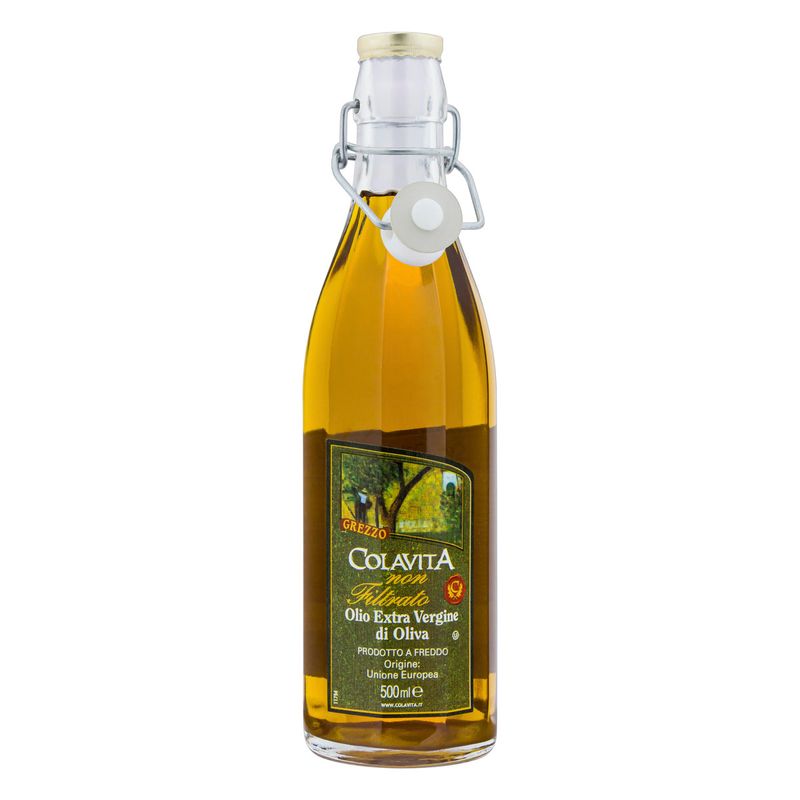 Azeite-de-Oliva-Extra-Virgem-Nao-Filtrado-Grezzo-Italiano-Colavita-Vidro-500ml