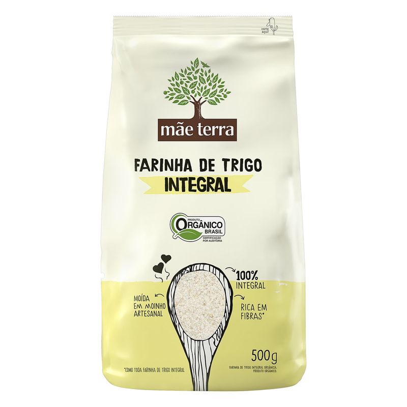 Farinha-de-Trigo-Integral-Organica-Mae-Terra-Pacote-500g