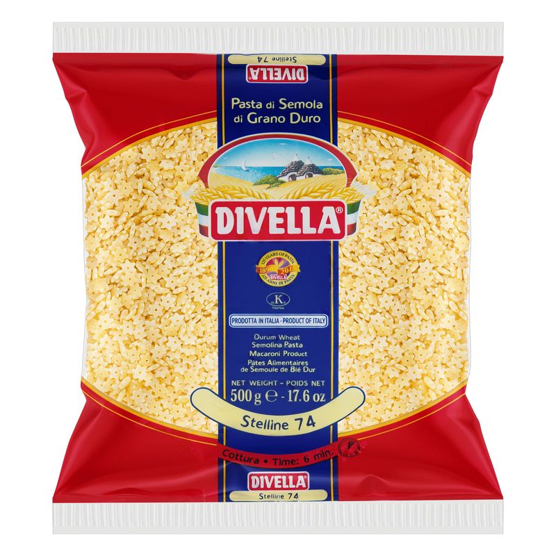 Macarrao-de-Trigo-Grano-Duro-Stelline-74-Divella-Pacote-500g