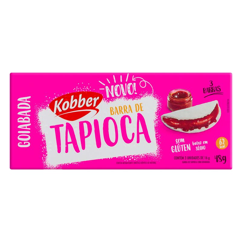 Barra-de-Tapioca-com-Goiabada-Kobber-Caixa-48g-com-3-Unidades