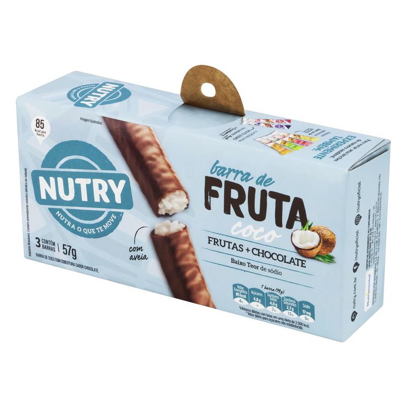 Barra-de-Frutas-Coco-com-Cobertura-de-Chocolate-Nutry-Caixa-57g-com-3-Unidades