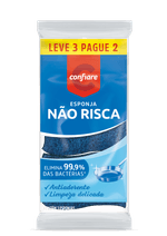 Esponja-Antiaderente-Confiare-Pacote-Leve-3-Pague-2-Unidades