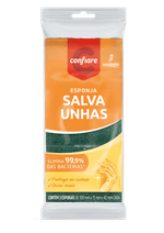 Esponja-Salva-Unhas-100mm-x-75mm-x42mm-Confiare-Pacote-3-Unidades