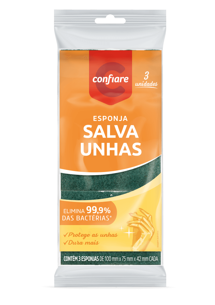 Esponja-Salva-Unhas-100mm-x-75mm-x42mm-Confiare-Pacote-3-Unidades