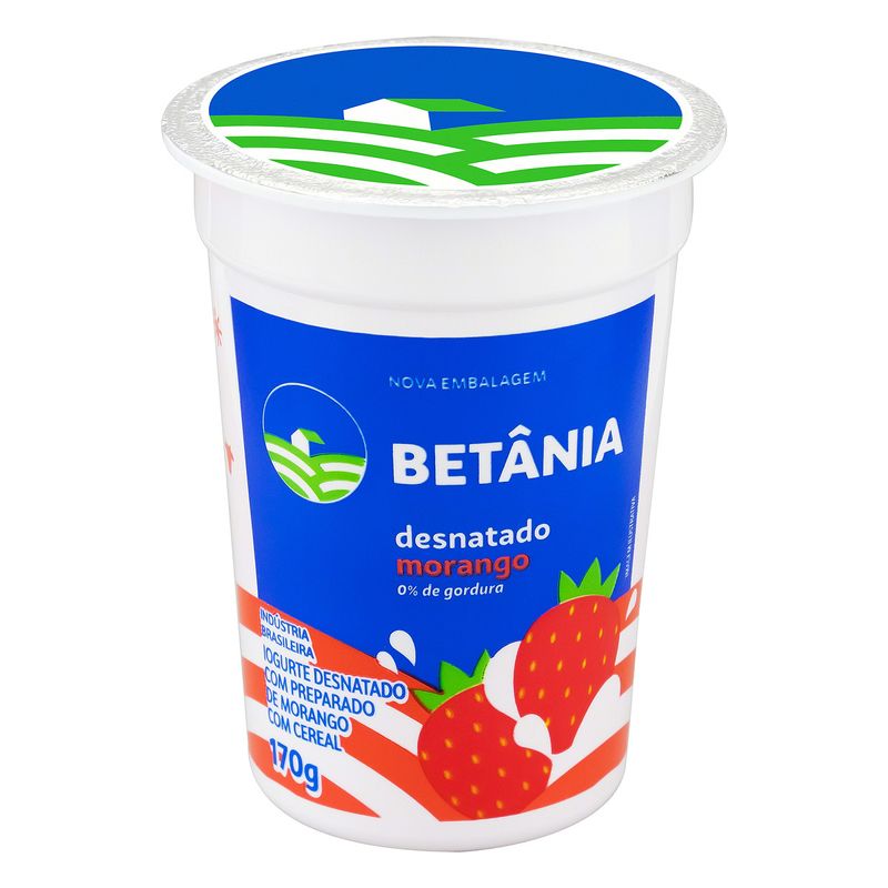 Iogurte-Desnatado-Morango-Betania-Copo-170g