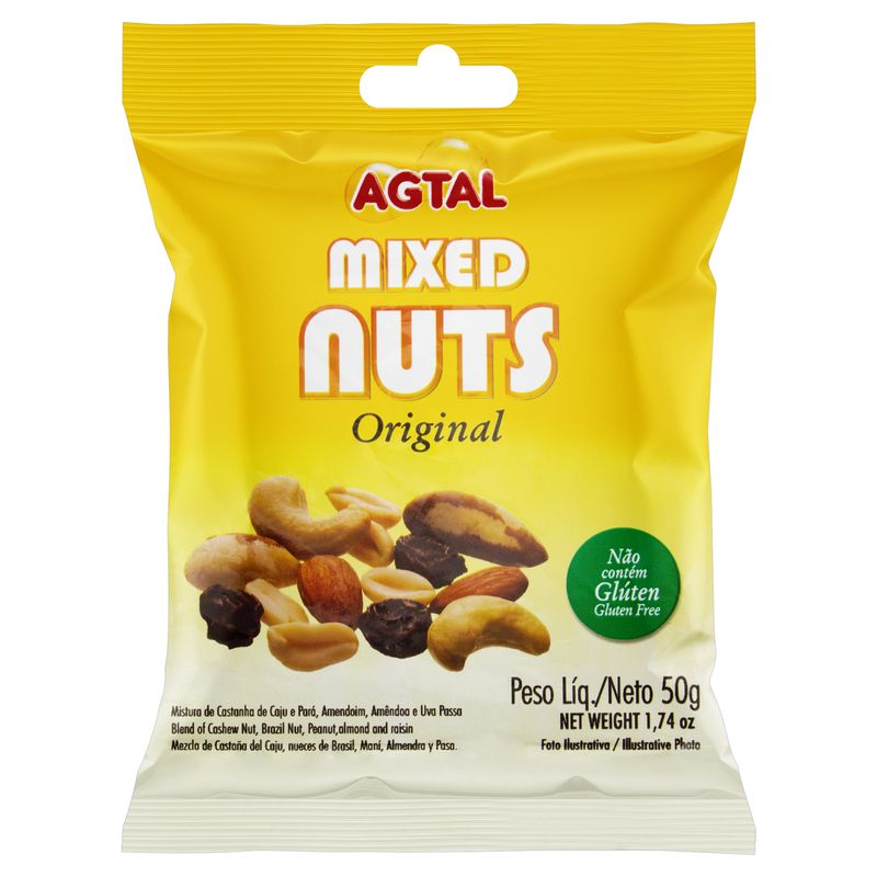 Mix-de-Castanha-Original-Mixed-Nuts-Agtal-Pacote-50g