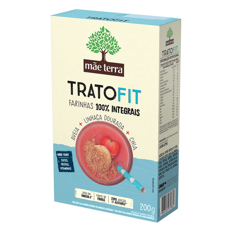Mistura-de-Farinhas-Integrais-Trato-Fit-Mae-Terra-Caixa-200g