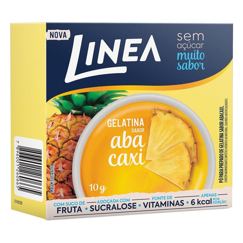 Gelatina-em-Po-Abacaxi-Zero-Acucar-Linea-Caixa-10g