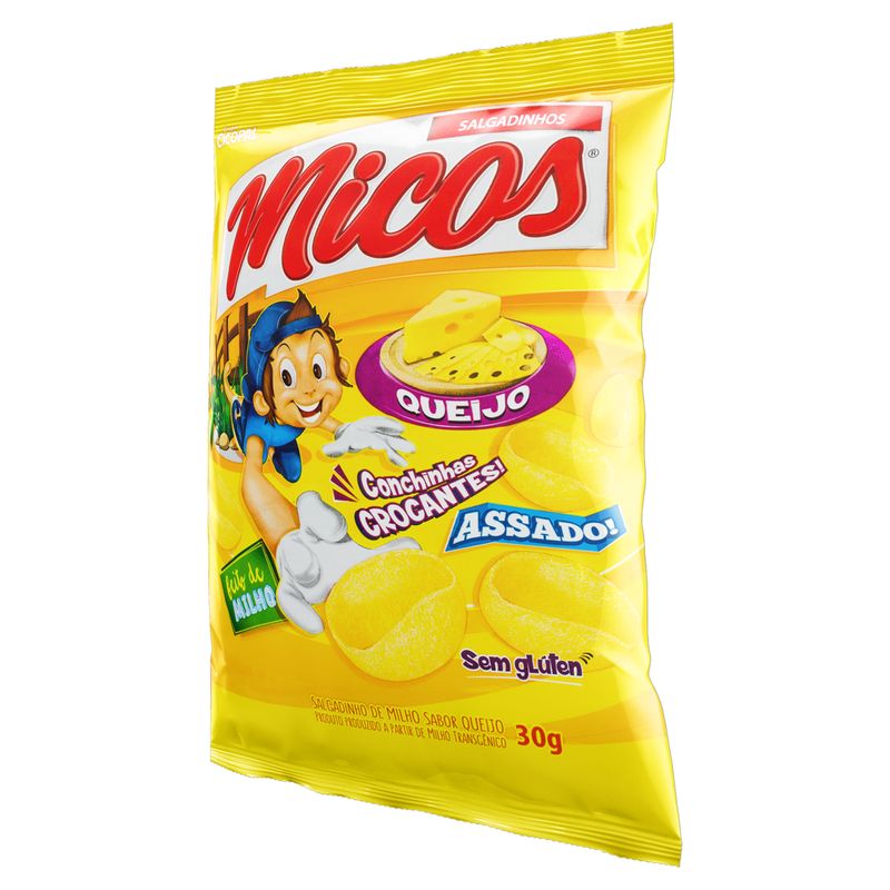 Salgadinho-de-Milho-Queijo-Micos-Pacote-30g