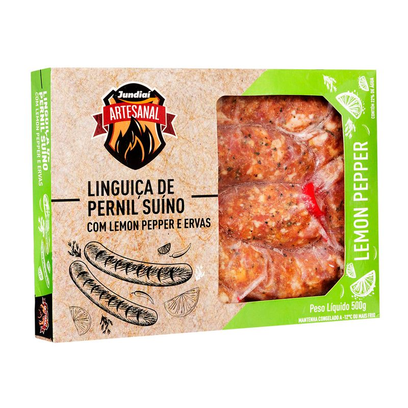Linguica-de-Pernil-Suino-com-Limon-Pepper-e-Ervas-Jundiai-Artesanal-Caixa-500g