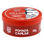 Pomada-Capilar-com-Fixacao-Alta-e-Efeito-Matte-There-s-A-Killer-On-The-Road-QOD-Barber-Shop-Pote-70g