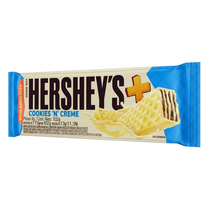 Wafer-Cookies--n--Creme-Hershey-s-Mais-Pacote-102g