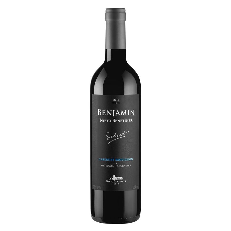 Vinho-Argentino-Tinto-Seco-Select-Benjamin-Nieto-Senetiner-Cabernet-Sauvignon-Mendoza-Garrafa-750ml