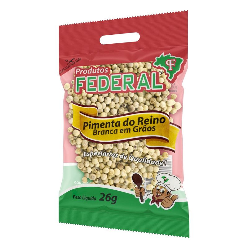 Pimenta Do Reino Branca Em Grãos Premium 500g - X Roots - Sabor Suave E Aromático