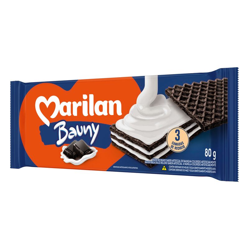 Biscoito-Wafer-Recheio-Bauny-Baunilha-Marilan-Pacote-80g
