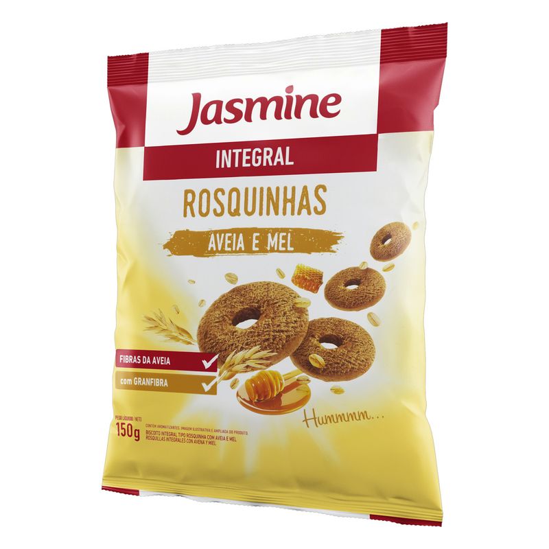 Biscoito-Rosquinha-Integral-Aveia-e-Mel-Jasmine-Pacote-150g
