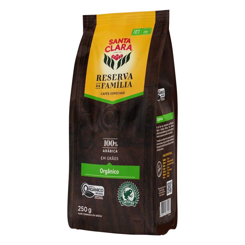 Cafe-Torrado-em-Graos-Organico-Santa-Clara-Reserva-da-Familia-Pacote-250g