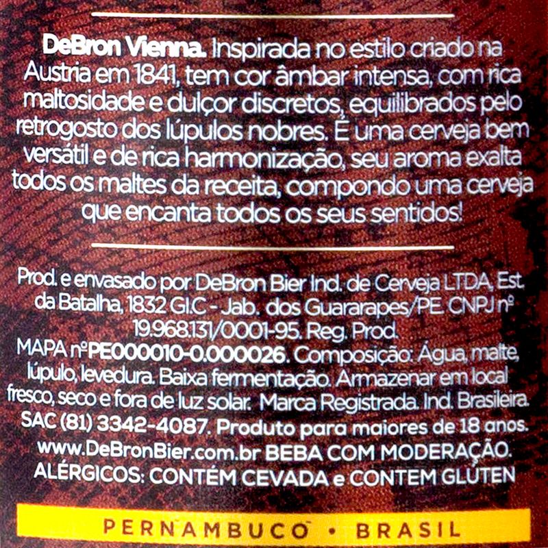 Cerveja-Premium-Amber-Lager-Puro-Malte-Vienna-DeBron-Garrafa-500ml