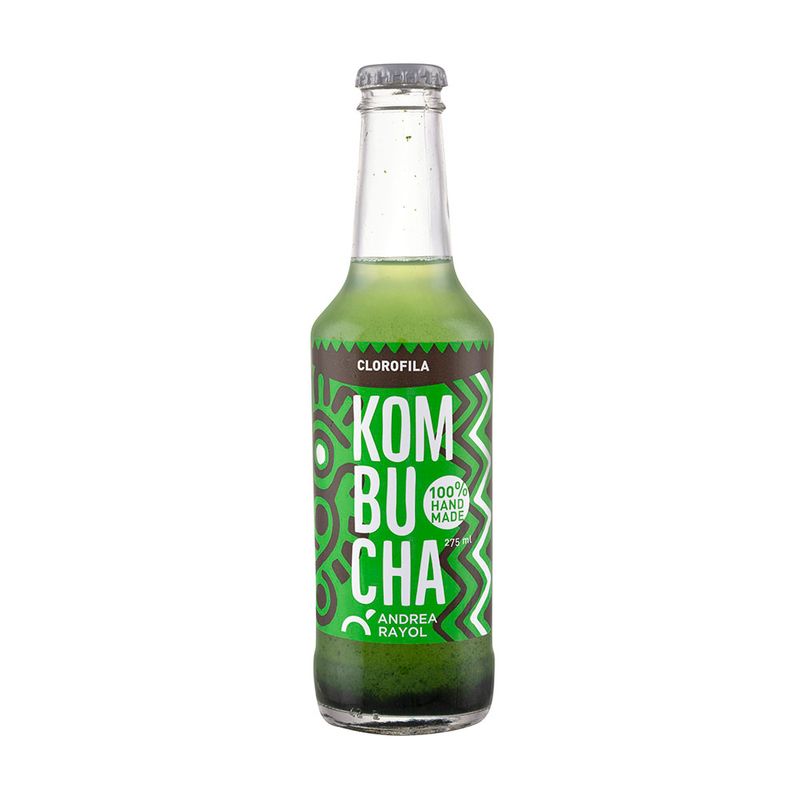 Kombucha-Sabor-Clorofila-Andrea-Rayol-Vidro-275ml