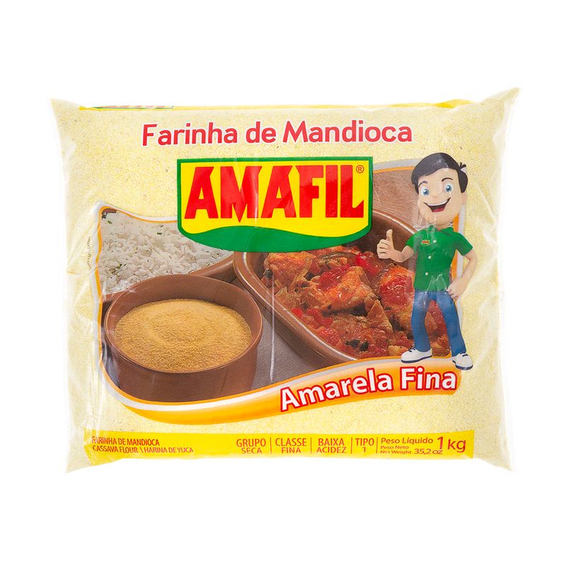 Farinha-de-Mandioca-Amarela-Fina-Amafil-Pacote-1kg