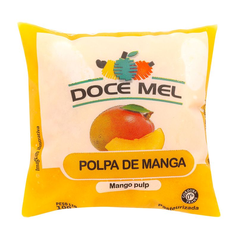 Polpa-de-Manga-Congelada-Doce-Mel-Pacote-100g