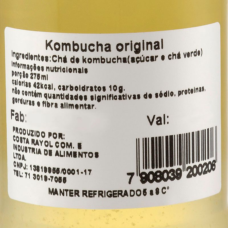 Kombucha-Sabor-Original-Andrea-Rayol-Vidro-275ml