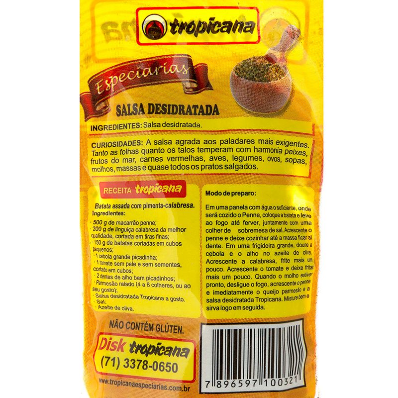 Salsa-Desidratada-Especiarias-Tropicana-Pacote-8g