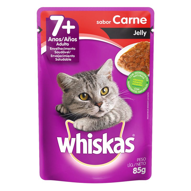 Alimento-para-Gatos-Adultos-7--Carnes-Jelly-Whiskas-Sache-85g