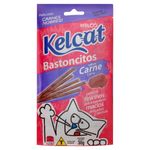 Petisco-para-Gatos-Adultos-Snack-Bastoncitos-Sabor-Carne-Kelcat-Kelco-Sache-30g
