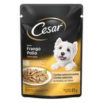Racao-Umida-para-Caes-Adultos-Sabor-Frango-Marinado-Cesar-Sache-85g