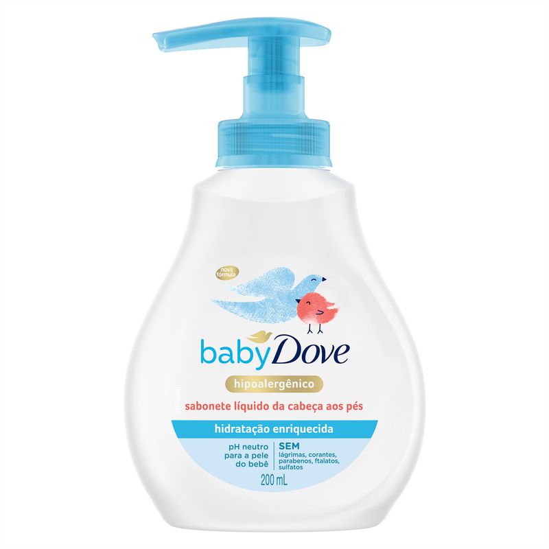 Sabonete-Liquido-Infantil-da-Cabeca-aos-Pes-Hipoalergenico-Hidratacao-Enriquecida-Baby-Dove-Frasco-200ml