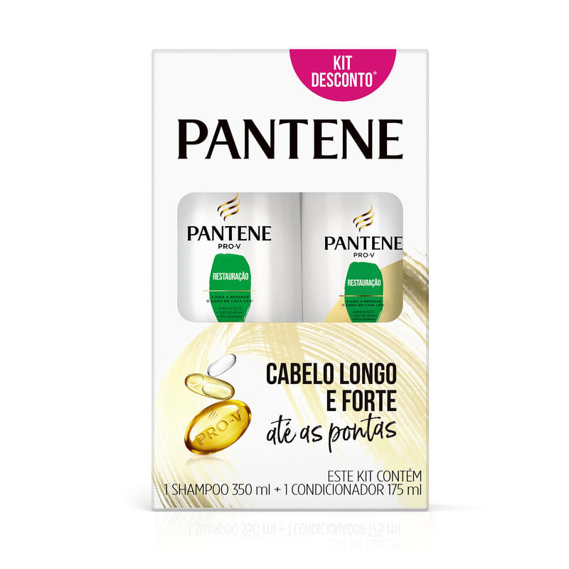 Kit-Shampoo-350ml---Condicionador-175ml-Pantene-Restauracao