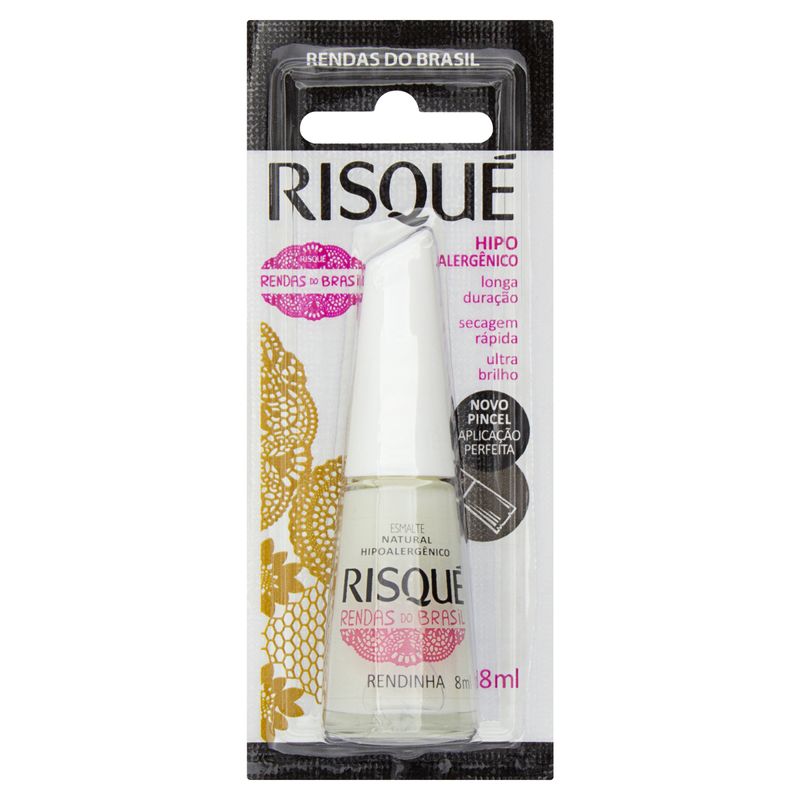 Esmalte-Natural-Hipoalergenico-Rendinha-Risque-Rendas-do-Brasil-8ml