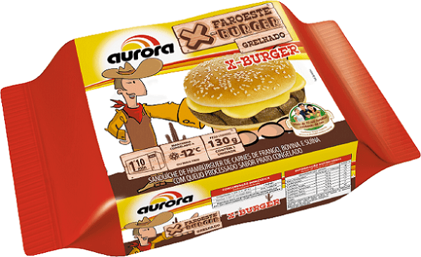 Hamburguer-de-Carne-de-Frango-Bovino-e-Suino-com-Queijo-Grelhado-Faroeste-X-Burguer-Aurora-Pacote-130g