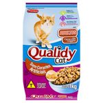 Alimento-para-Gatos-Adultos-Carne-Qualidy-Cat-Pacote-1kg