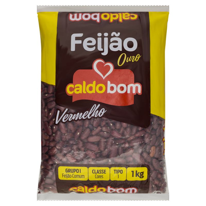 Feijao-Vermelho-Ouro-Caldo-Bom-Pacote-1kg